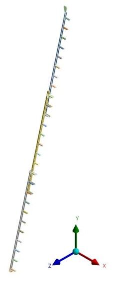 Structural Analysis of 3-Tier Emergency Egress Ladder for Certification project image 1