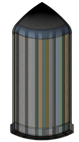 High-Pressure Vessel CAD Model and ASME-Compliant Stress Analysis project image 3